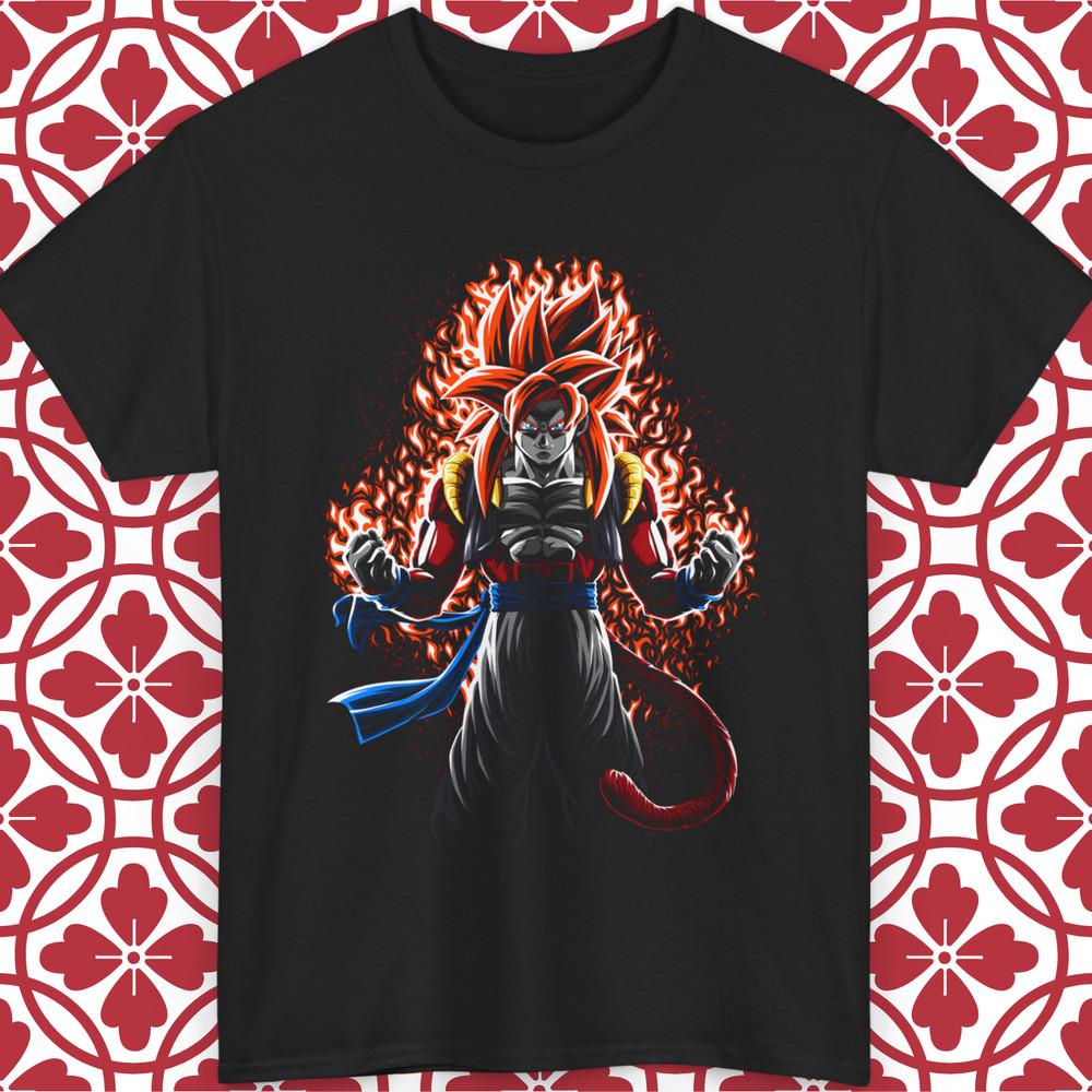 Gogeta Super Saiyan 4 T-Shirt SSJ4 Dragon Ball Anime Manga Goku Vegeta S-5XL
