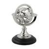 Wood Sphere Globe (floored Base - 4 Inch , Globe Size : 9 X 5 Inch, Brown)