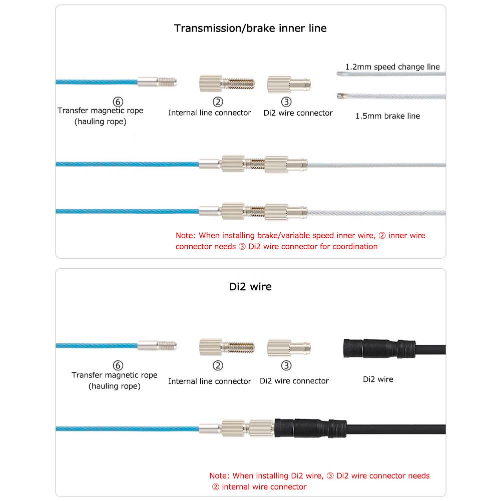 TOOPRE Internal Cable Routing Bike Tools Professional Bicycle Internal Cable Routing Tool for Carbon Fiber Frame Bike Repair Kit