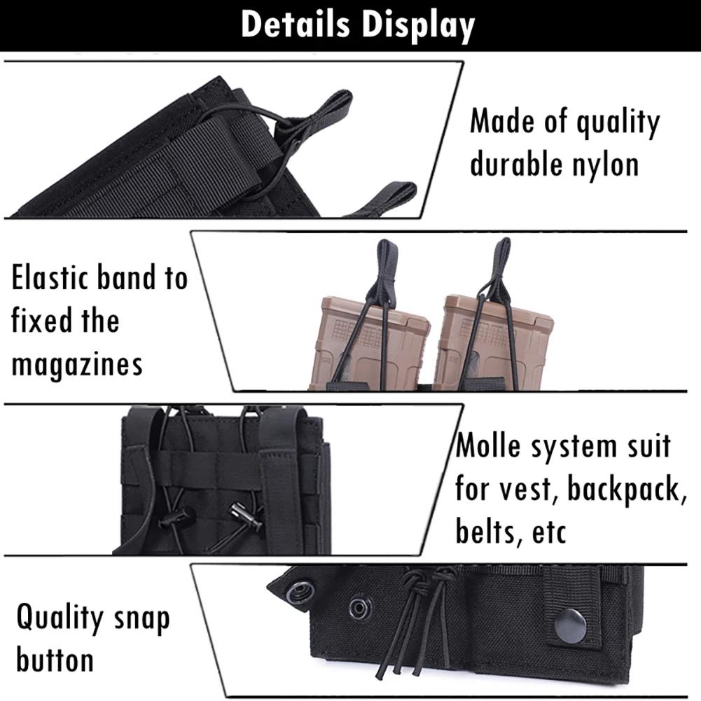 Система тройных подсумков для магазинов Molle, универсальная обойма для магазинов M4 M14 M16 AK AR Glock 1911 9 мм