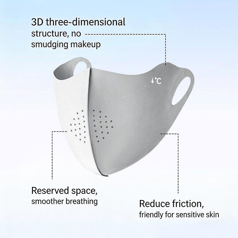 Uv Protection Breathable Face Mask 3D Seamless Full Face Outdoor Lightweight Sun Block Flex Fit