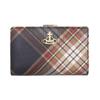 Кошелек Vivienne Westwood 51080028U S001K Коричневый x Черный Дерби Клетка тартан Двустворчатый кошелек [Vivienne Westwood] (Кошелек Bifold) Женский [Бренд] [Товар]