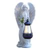 Solar Angel Statue Light Waterproof Decorative Angel Figurine Lantern Auto On & Off Fairy Figurine Decor Lamp Home Decoration