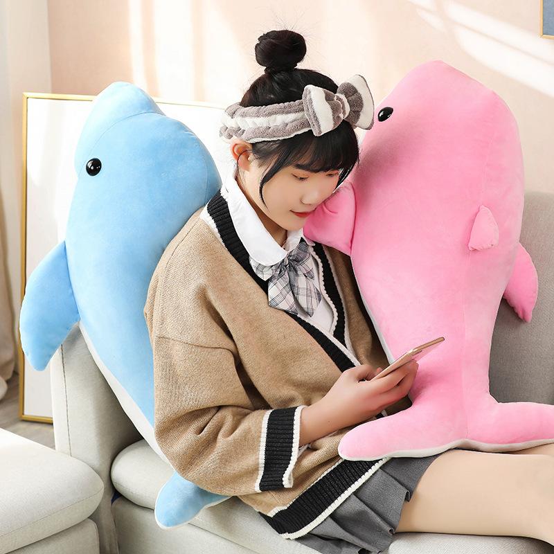 Подушка-кукла Дельфин Кукла для сна девочки Детский подарок Плюшевая игрушка Мир океана Большая кукла