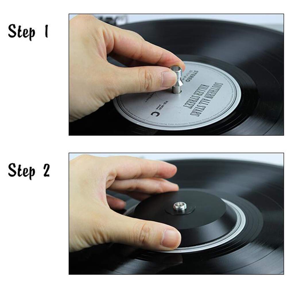 MayRecords Полиолеиновый зажим для пластинок Зажим для виниловых пластинок проигрывателя Демпфер вибраций для пластинки 75 г Стабилизатор, Проигрыватели,