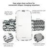 CPC Portable Waterproof Diaper Changing Pad with Wet Wipe Mommy Bag