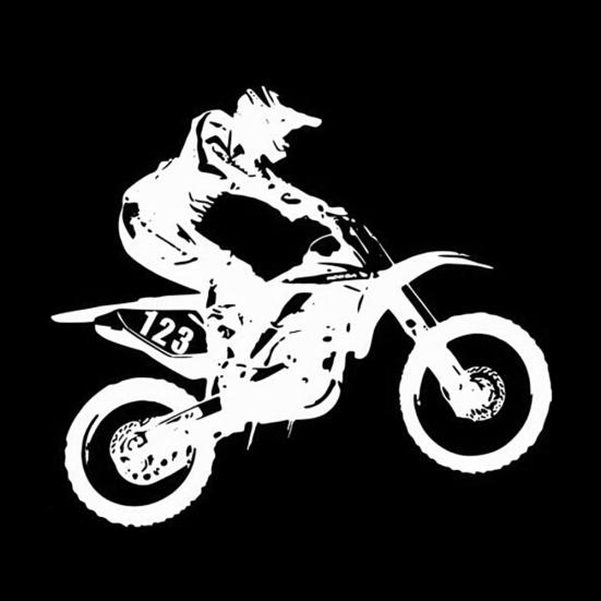 Motorcycle Decor Car Truck Window Decals Self-Adhesive Vehicle Sticker