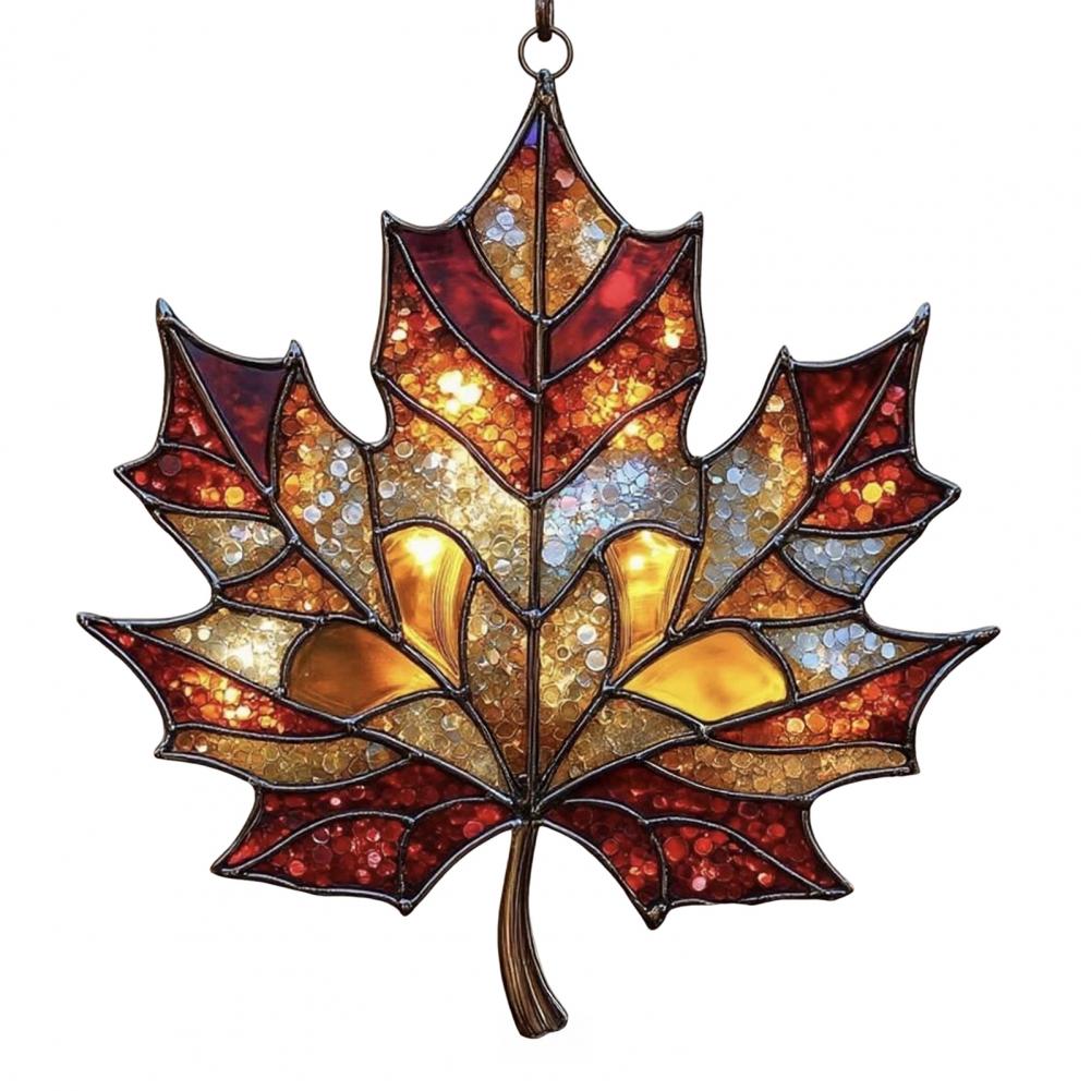 Sun Catcher Maple Leaf Acrylic Sun Catcher Maple Leaf Sun Catcher Acrylic Hanging Decoration for Home Window Birthdays