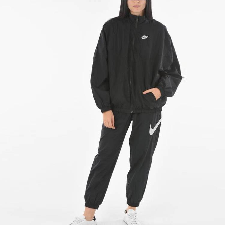 Nike SS23 Куртка на молнии с вышитым логотипом Женская верхняя одежда Черный DM6185-010
