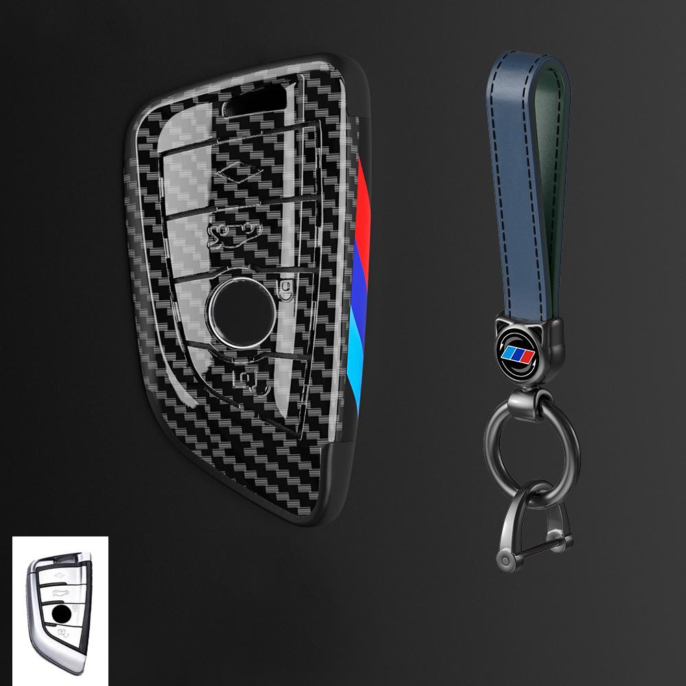 Carbon Fiber Key Case Cover for BMW X1 X3 X5 X6 F15 F16 G30 7 Series 525 F30 118i 218i G11 F48 F39 520
