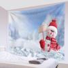 Party Living Room Bedroom Dorm Wall Decor Backdrop Fabric Christmas Fireplace Christmas Tree Printing Home Decor Tapestry