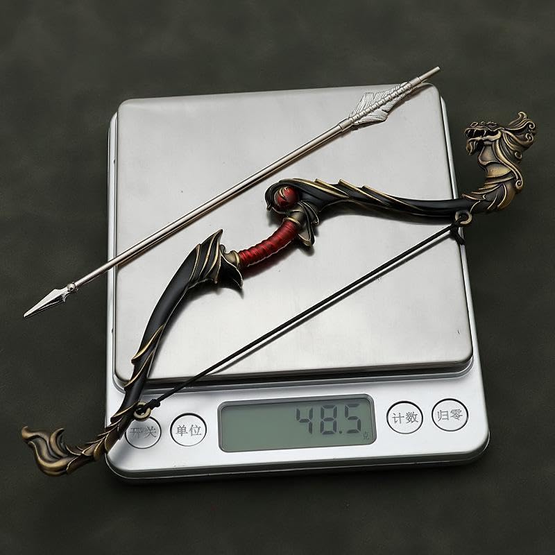 [Некогамияма] Роман о Троецарствии: Героическое генеральское оружие, Лу Бу, лук и стрелы 18 см, миниатюрная фигурка, коллекционный декор