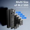 Алюминиевый корпус M.2 NVMe USB3.2 Скорость передачи 20 Гбит/с Отвод тепла Простая установка для 2230 2242 2260 2280