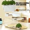 Small Turtle Tank Reptile Terrarium Pet Reptile Habitat Crab Tank Tortoise Breeding Box Home Office Desktop Decoration Fish Tank