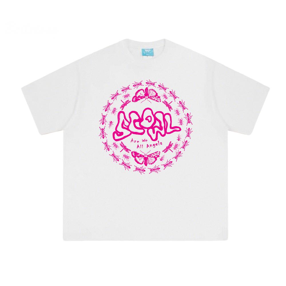 Scowl Band 2025NEW AWAA TEE Летняя Высококачественная Гранж Одежда Женская/Мужская Футболка с Графическим Принтом Круглый Вырез Топ