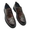 Кожаные мужские кожаные туфли коричневые мужские туфли на шнуровке Brock Business Shoes 19709-8