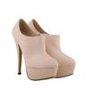 Women Boots Sexy Stilettos Fashion Autumn Winter 14cm Round Toes High Heels Ladies Casual Platform Pumps Leather Party Shoes