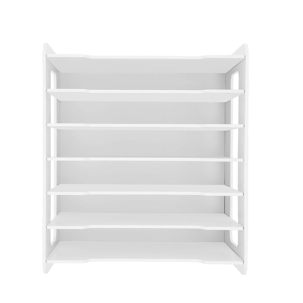 7-Tier File Organizer, PVC Desktop Document Holder, Horizontal Paper Sorter for Office Desk, Study, Home, Sturdy & Space-Saving