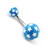 [G7526] - Body Piercing 'Stars' Blue