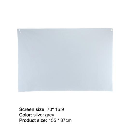 H70Q Projector Screen Simple Foldable Design Polyester 70 Inch 16:9 Portable Projection Curtain for Movie