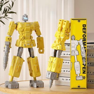 Робот-трансформер, игрушка 2 в 1, деформируемая противоударная ручка, деформация робота, фигурка, модель игрушки, ручка для письма, подарки на день рождения для детей