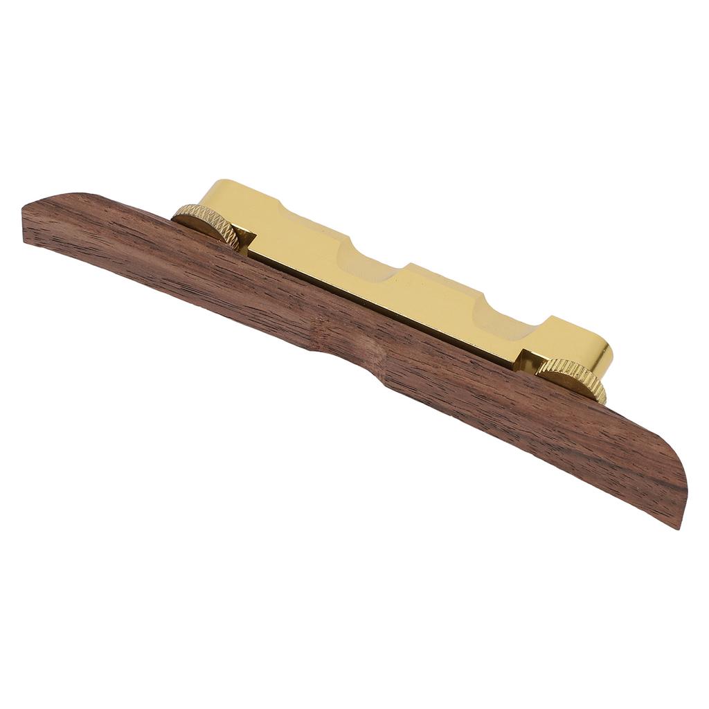 Guitar Bridge Replacement Adjustable Height Metal Rosewood Floating Bridge for Archtop Jazz Guitars