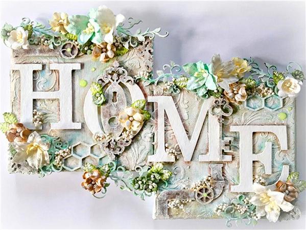 Набор для алмазной живописи Home Sweet Home 5d Diy Вышивка Мозаика Текст Пейзаж Настенный декор Кристалл Картина