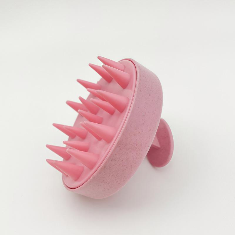 Набор шампуня и массажной щетки для кожи головы из пшеничной соломы для окрашивания и ополаскивания волос