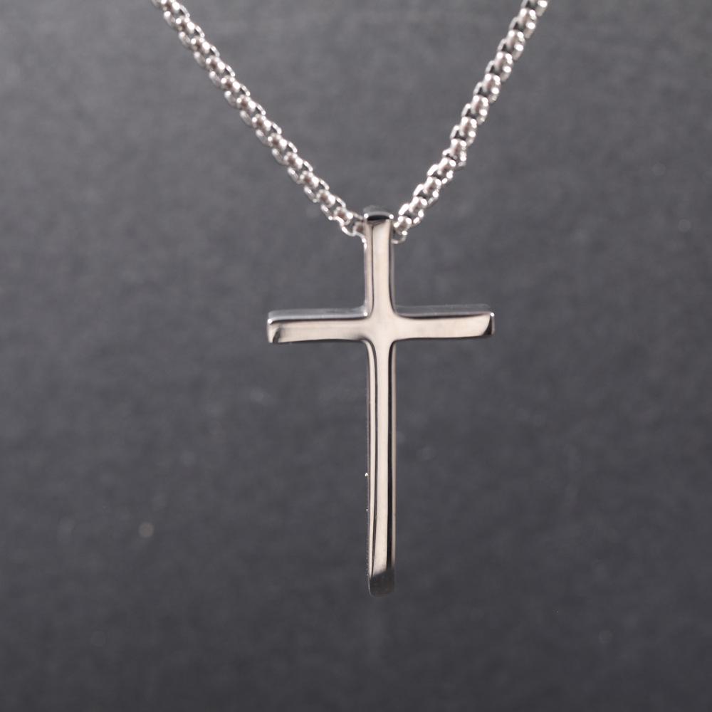 Мужское Хип-Хоп Стиль Легкая Поверхность Крест Ожерелье - Модный Аксессуар