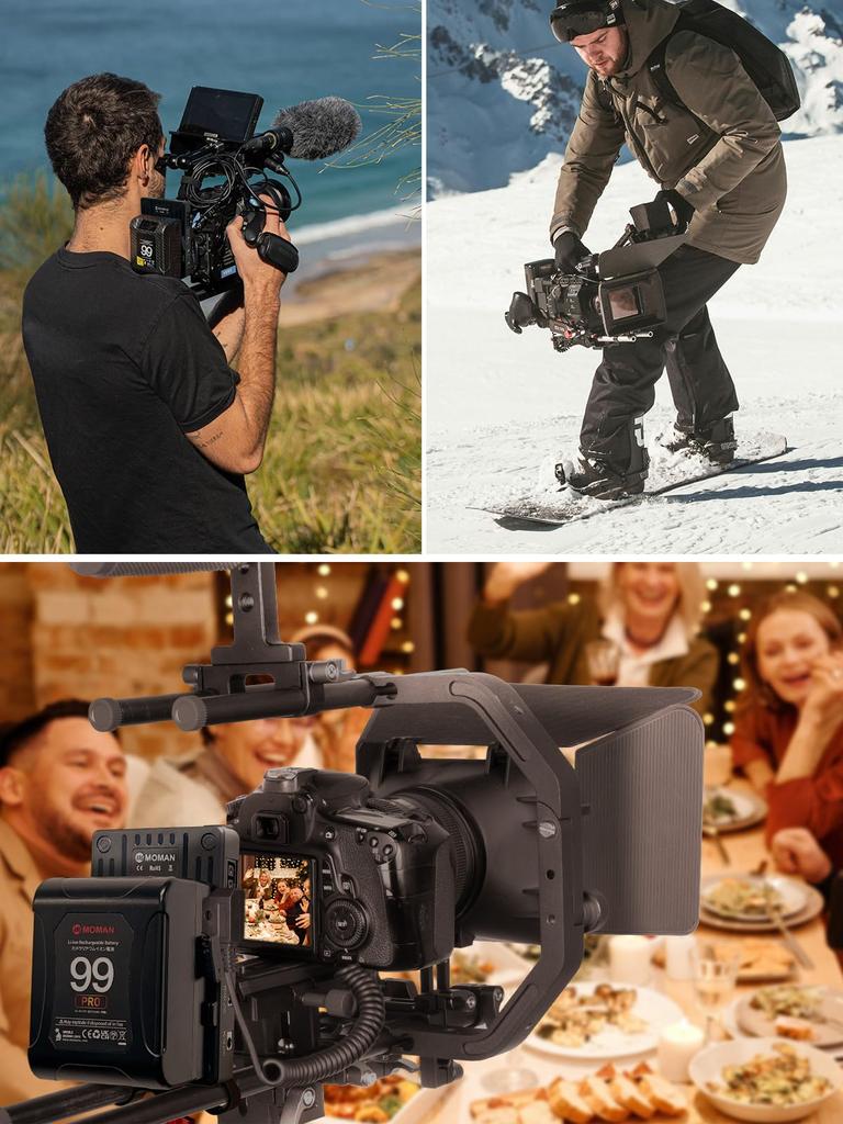 Пластина Moman VBP2 с 15-мм стержнем, двойной выход постоянного тока, включает 4 кабеля постоянного тока и для цифровых зеркальных камер BMPCC, видеокамер, V-образный зажим, выход D-Tap 14,8 В,