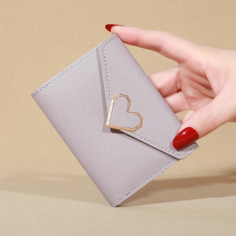 Новый маленький кошелек женский металлический короткий складной персонализированный милый мини модный кошелек Zero Wallet