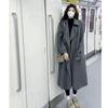 2025 Autumn/Winter Women's Gray Wool Coat - Petite Korean Hepburn Style