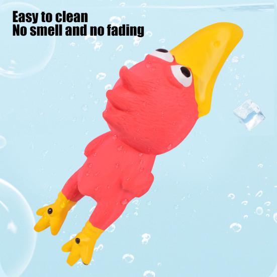 Игрушка для собак «Писклявая курица», интерактивная игрушка для жевания домашних животных, чистка зубов щенка, кричащая латексная курица для снятия скуки и дрессировки