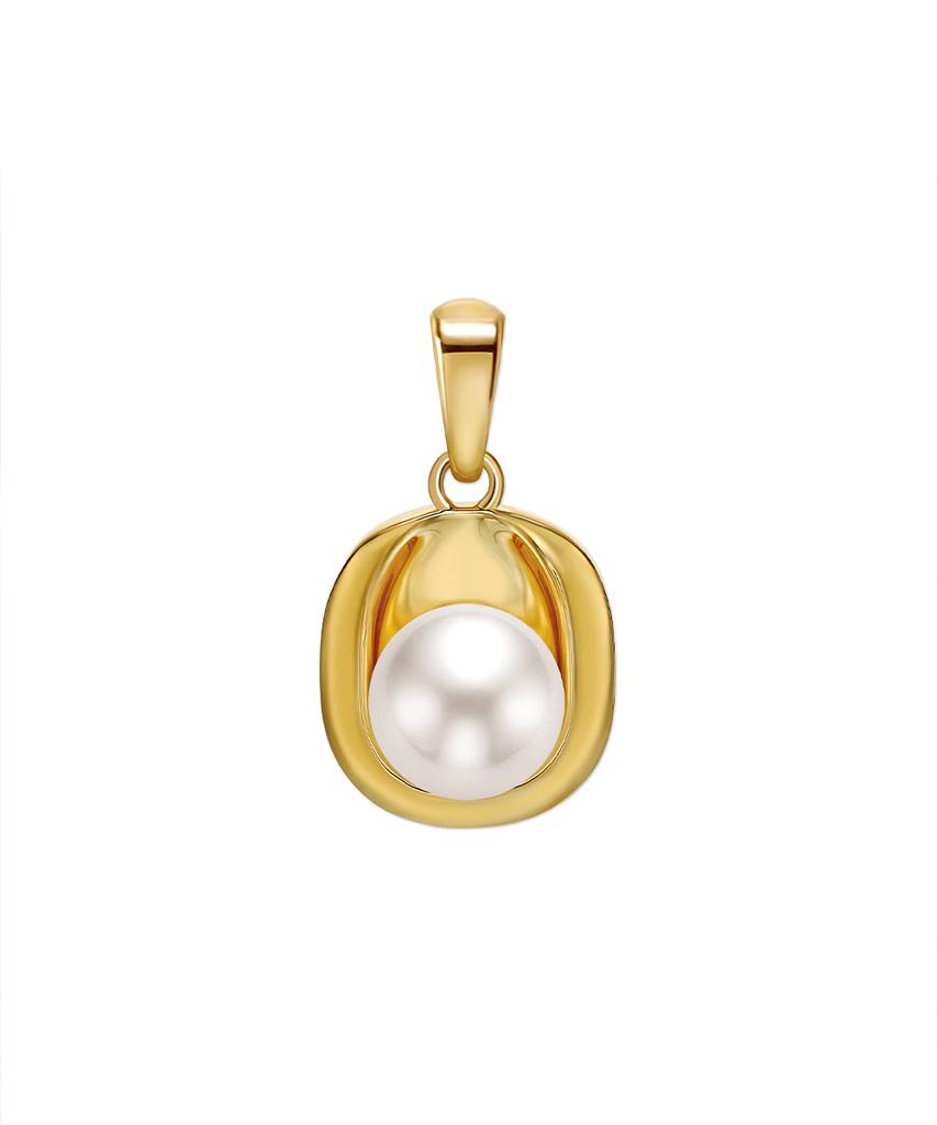 Кулон McEl Silver Empathy Pearl - Желтый