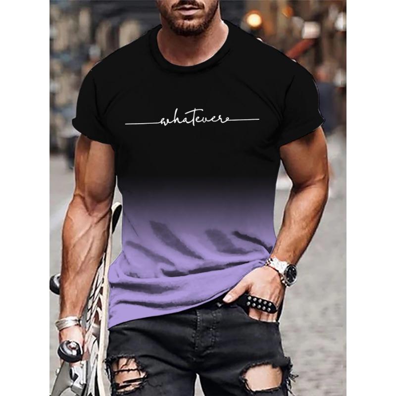 Short Sleeved Summer Spider Beast Digital Printed Fashionable T-shirt with Loose Fitting Head Round Neck Made of Milk Silk T-Shirts (men’s)