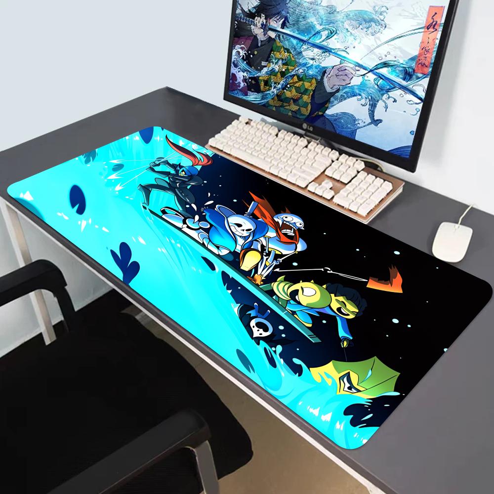 HYBXAXC Computer Laptop Mousepad Undertale Large Gaming Mouse Pad Keyboard Pads Deskmat PC Gamer Mouse Mat Silicone Mausepad