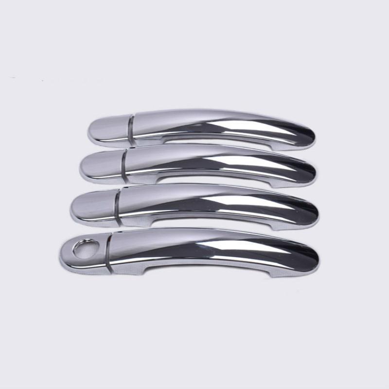 Gloss Black Chrome Car Door Handle Covers Stickers For VW Jetta 2012 2013 2014 2015 2016 Styling
