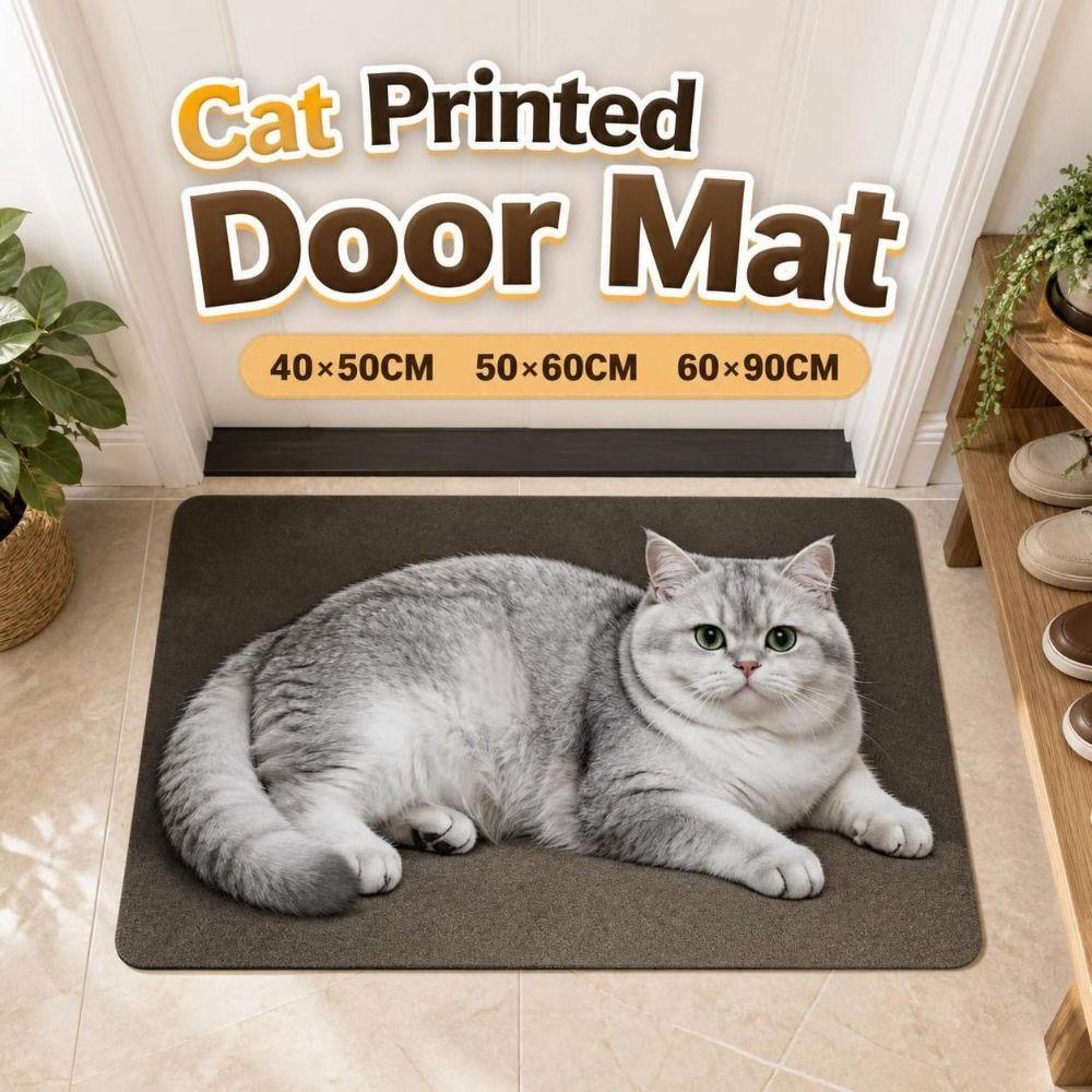 Lifelike Entryway Rug Absorbent Home Floor Mat Durable Diatomite Door Mat Porch