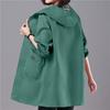 Spring Autumn New Thin Windbreaker Oversized Hooded Jacket Coat Temperament Casual Top Women Coat Trench Coat Clothes