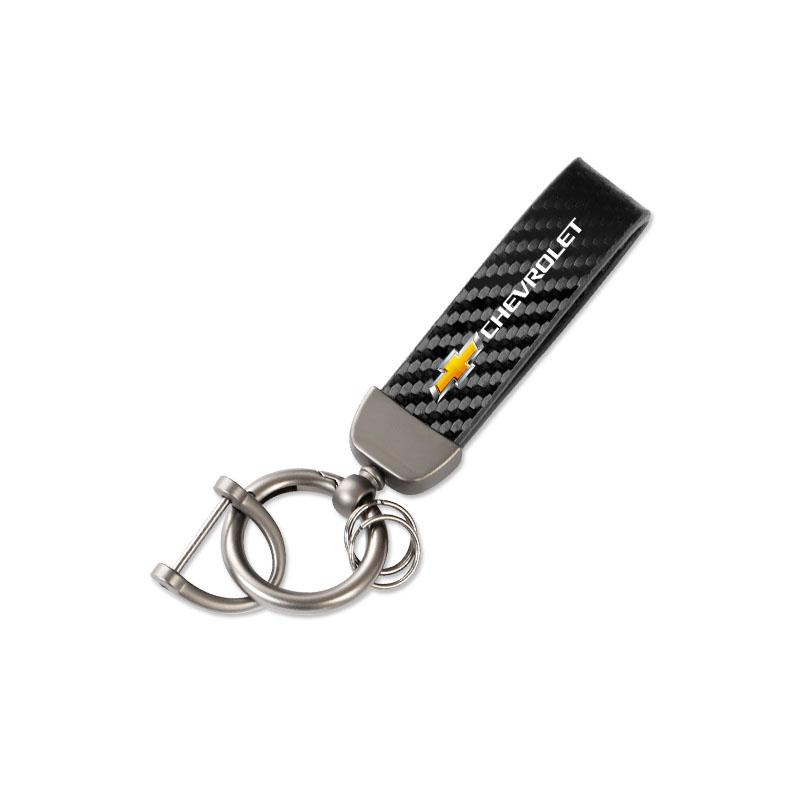 FGKLM1 Metal Car Keychain Leather Rope Key Rings Keyring for Chevrolet Spark Captiva Cruze Tracker Orlando Trax Accessories