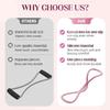 Figure 8 Resistance Bands with Handles, 15/25/35 Lbs (15×2+25+35), Portable Full-Body Workout Bands for Yoga, Pilates, Stretching – Compatible with