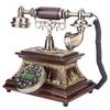 Desktop Retro Vintage ID Telephone with Display FSK DTMF for Home Office Hotel Decoration
