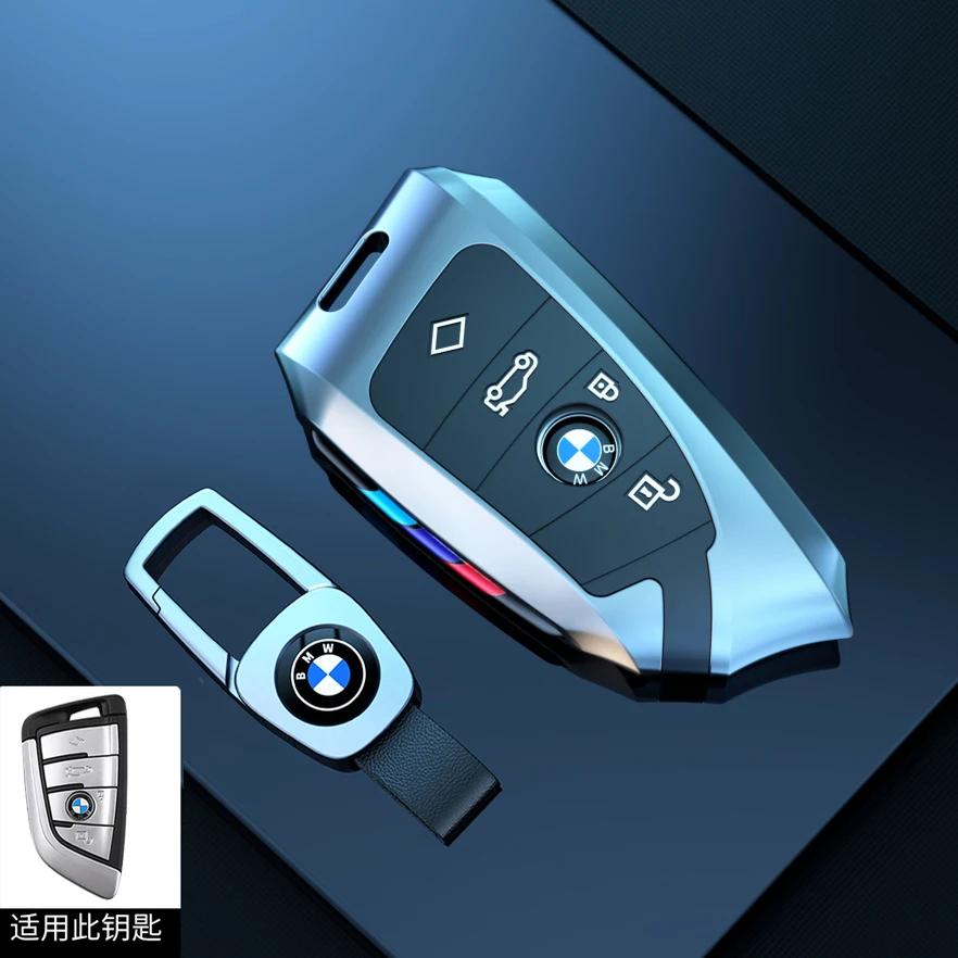 BMW Car Key Case Cover Protector Shell for X1 X3 X5 X6 X7 1 3 5 6 7 Series G20 G30 G11 F15 F16 G01 G02 F48 - Vehicle Accessory GA3