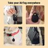 Keyring For Protective Case Retro High Quality Leather Keychain For Anti-Lost Tracker Locator Device Accessories
