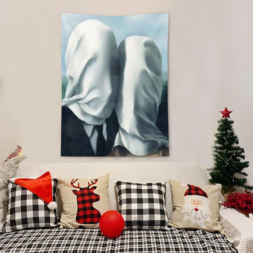 Рене Магрит Современное искусство Гобелен Декор Искусство Микрофибра Фон Для Спальни Гостиной Бара Сада Фестиваля На Открытом Воздухе
