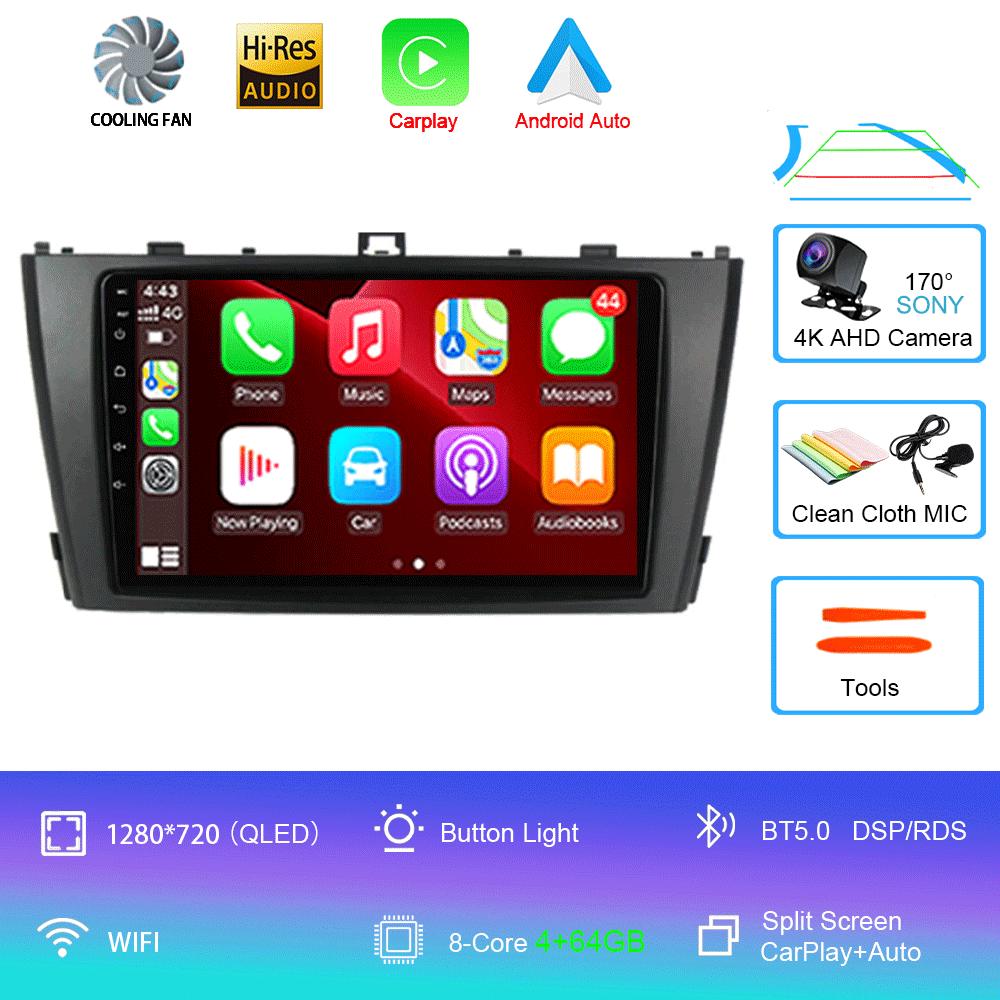 Android 14 Carplay Автомагнитола для Toyota Avensis T27 2009 2010 2011 2012-2015 GPS-навигация Мультимедийный проигрыватель DSP Stereo 4G