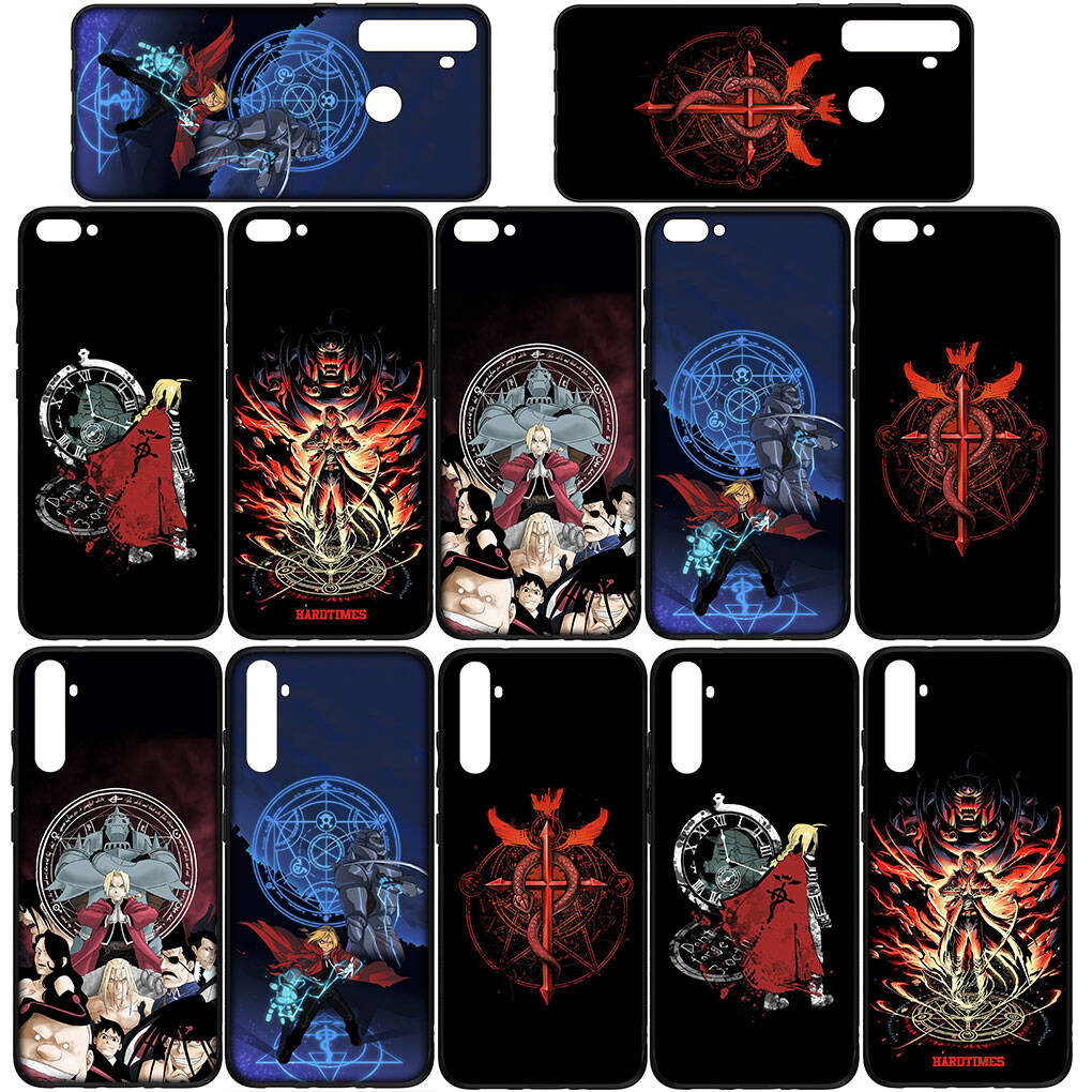 for Motorola Moto Edge 70 60 50 G54 G86 Samsung Galaxy S25 iPhone 17 16 15 Redmi Note 14 13 Pro Max Phone Case Cartoon Fullmetal Alchemis Elric Edward