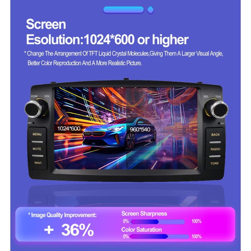 Автомобильный мультимедийный стереоплеер на базе Android, радио, видео Carplay для Toyota Corolla E120 2000-2006 BYD F3, GPS, WIFI, Android Auto, 2 + 32 ГБ