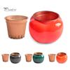 Небьющийся пластик 1 комплект цветочного горшка двухслойный декоративный цветочный горшок для растений с контейнером для воды