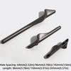 Zinc Alloy Wardrobe Door Handles Light Gold Dresser Drawer Knobs Furniture Handles  for Wardrobe